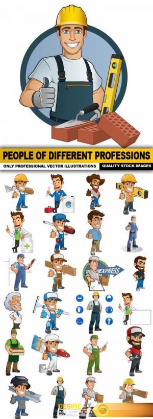 People Of Different Professions – 25 Vector
