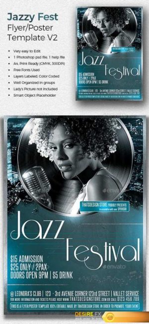 Jazzy Fest Flyer Template V2 20018035