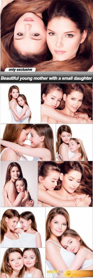 Beautiful young mother with a small daughter – 10 UHQ JPEG