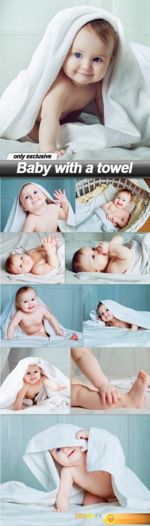 Baby with a towel – 10 UHQ JPEG