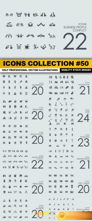 Icons Collection #50 – 12 Vector