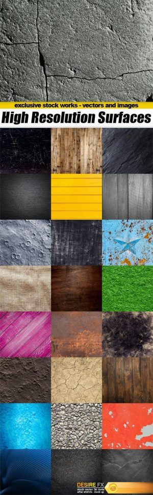 High Resolution Surfaces – 25x JPEGs