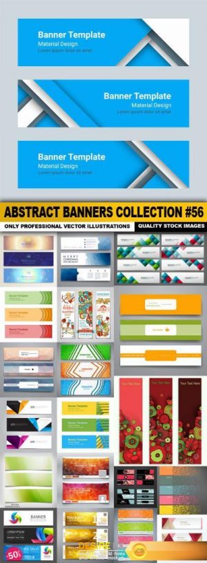 Abstract Banners Collection #56 – 20 Vectors