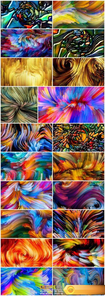 Exploding Color and Abstract Backgrounds 2 – Set of 20xUHQ JPEG Professional Stock Images
