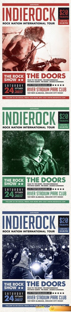 Indie Rock Flyer/Poster 14635588