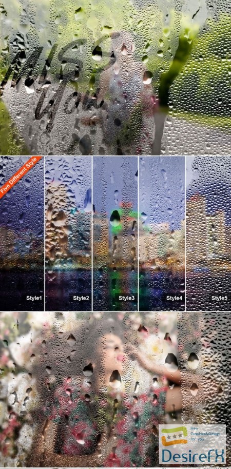 GraphicRiver - Foggy Rainy Window Photoshop Action 21121321