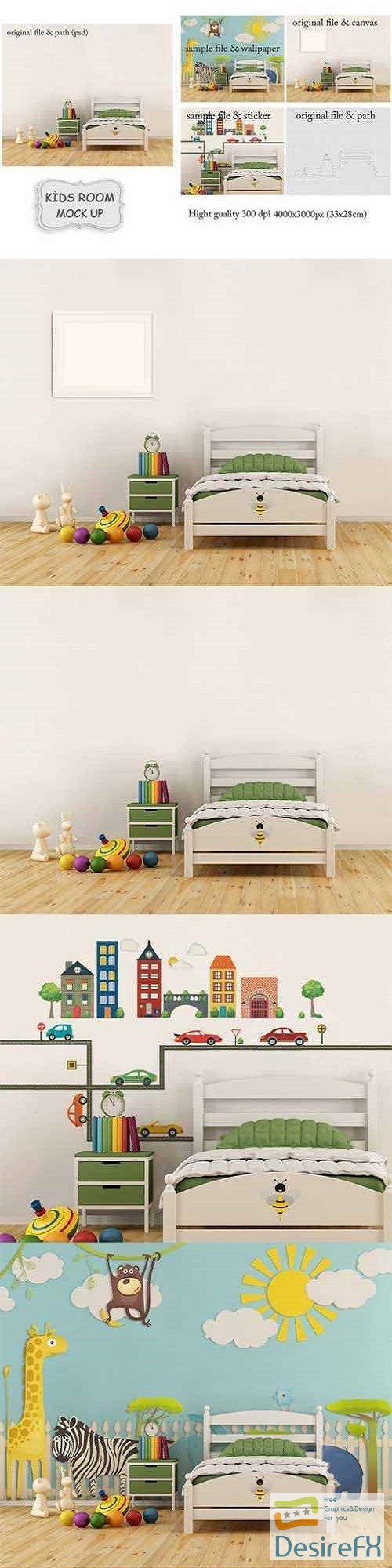 Download Download Kids Room Mockup 2286919 | DesireFX.COM