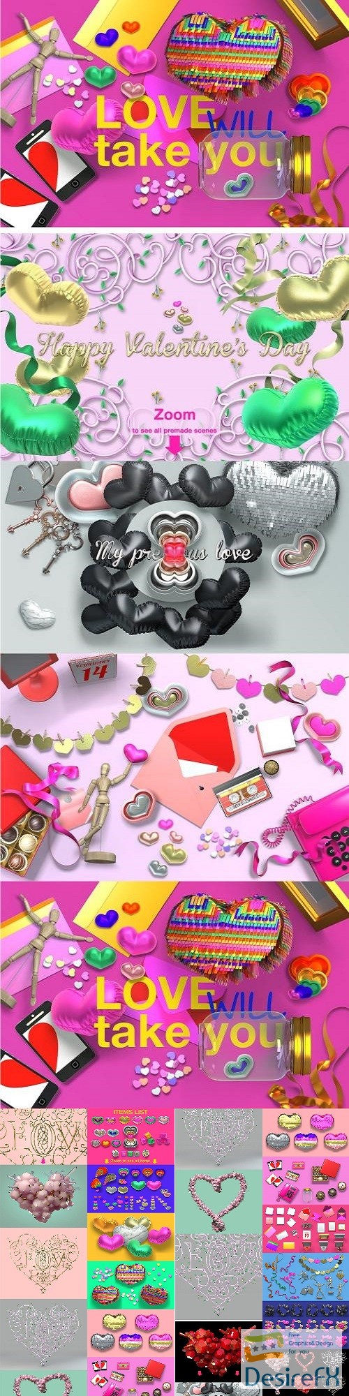 Super fancy Valentine's Day Pack - 2278661 (Full Collection)