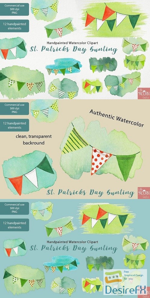 Download Desirefx.com | Download St Patricks Day Bunting clipart ...