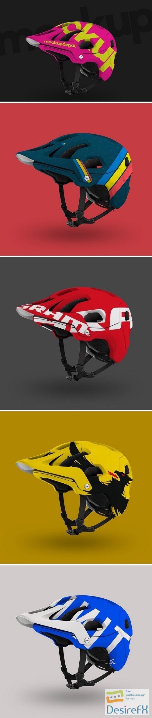 Download Desirefx.com | Download 4K Mountain Bike Helmet PSD Mockup ...