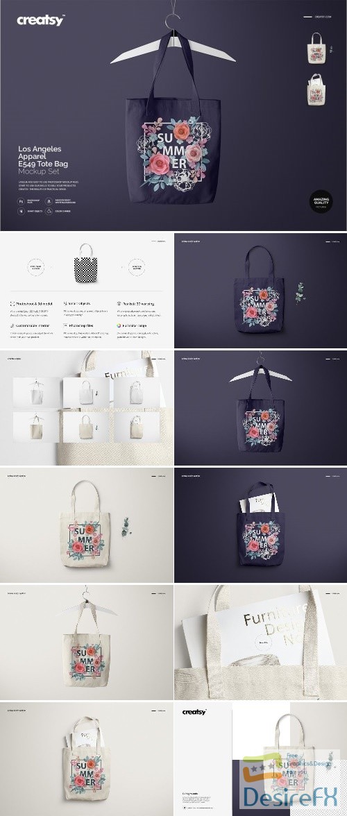 Download Desirefx.com | Download Los Angeles Apparel Tote Bag ...