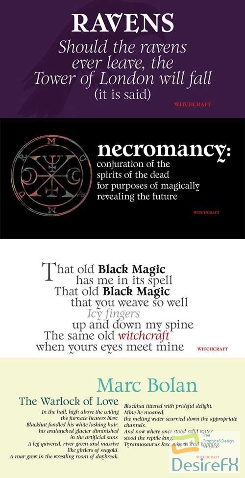 Download Witchcraft font family - DesireFX.COM