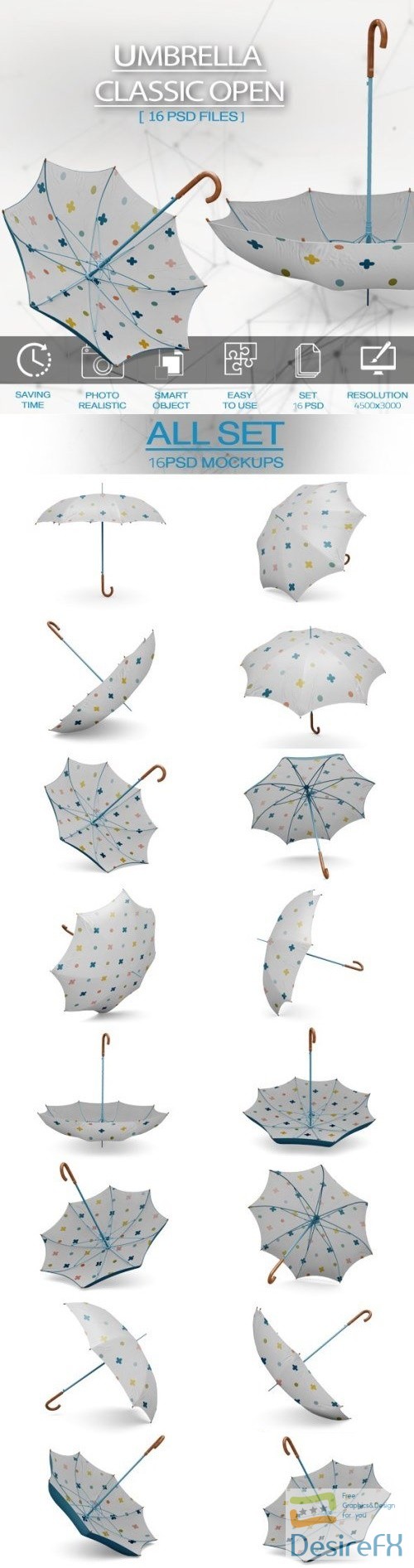 Umbrella Classic Open MockUp - 2108278