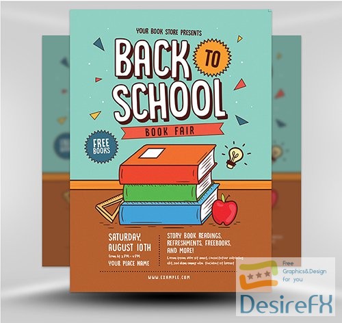 Download PSD Back to School 01 - DesireFX.COM