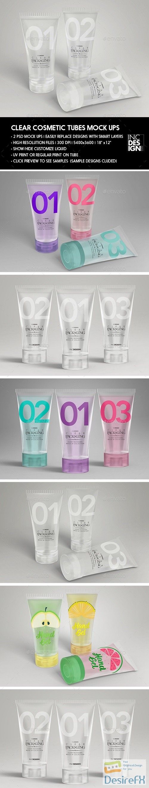 Download Desirefx.com | Download Clear Cosmetic Tube MockUps 20753300