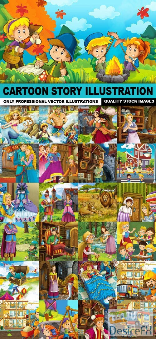 Download Cartoon Story Illustration - 25 HQ Images | DesireFX.COM