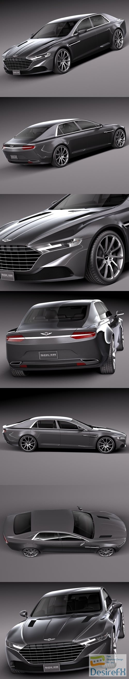 Aston Martin Lagonda 2016 3D Model