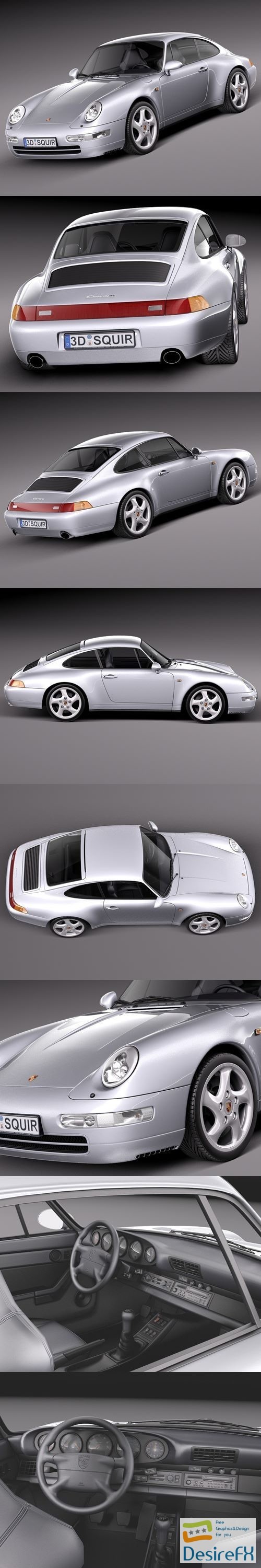Porsche 911 993 Carrera 1994-1997 3D Model