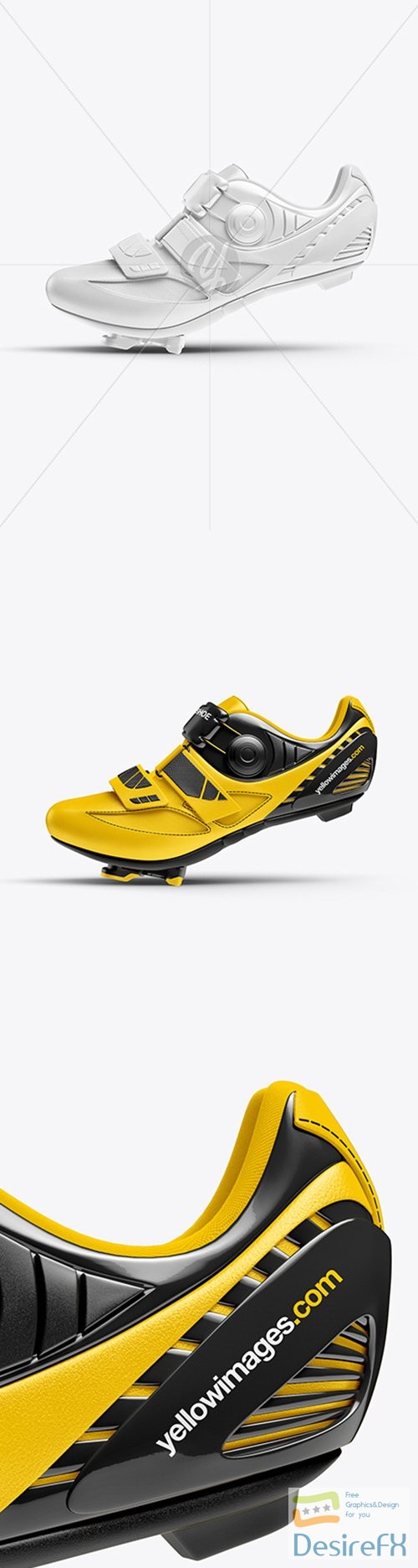 Download Download CYCLING SHOE MOCKUP - SIDE VIEW 31323 | DesireFX.COM