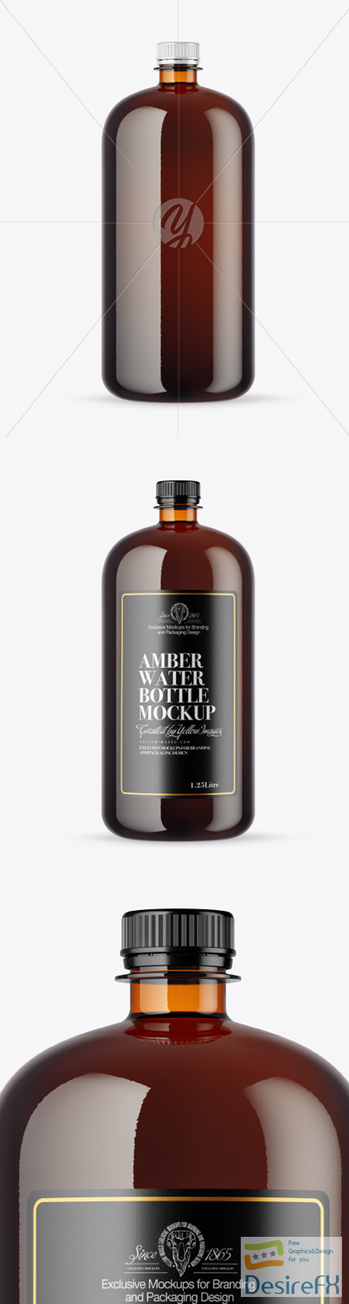 Download Desirefx.com | Download Amber Water Bottle Mockup 51988 TIF