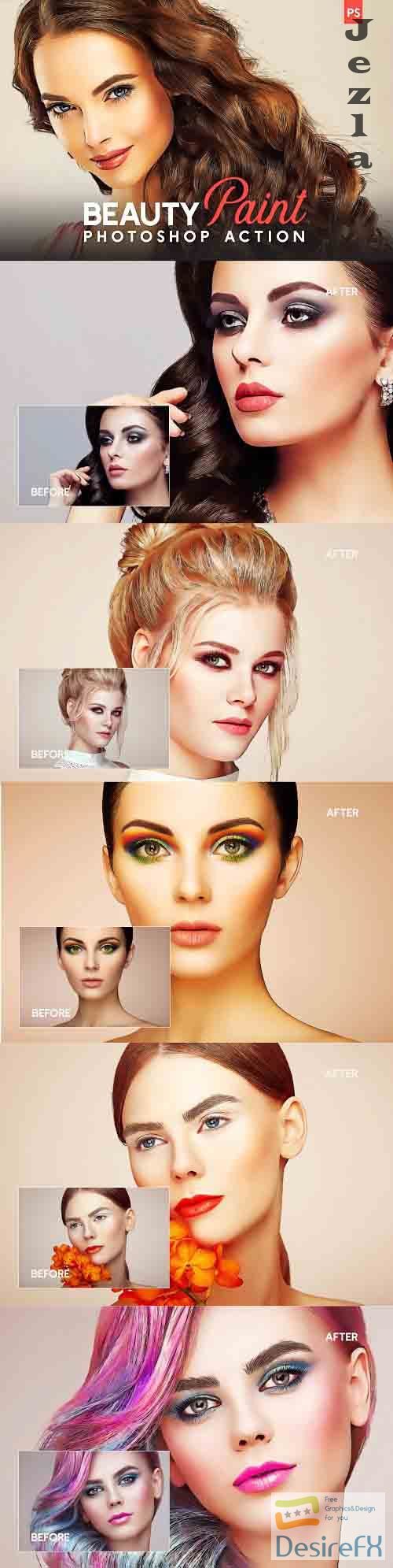 Beauty Paint Photoshop Action - 4795330