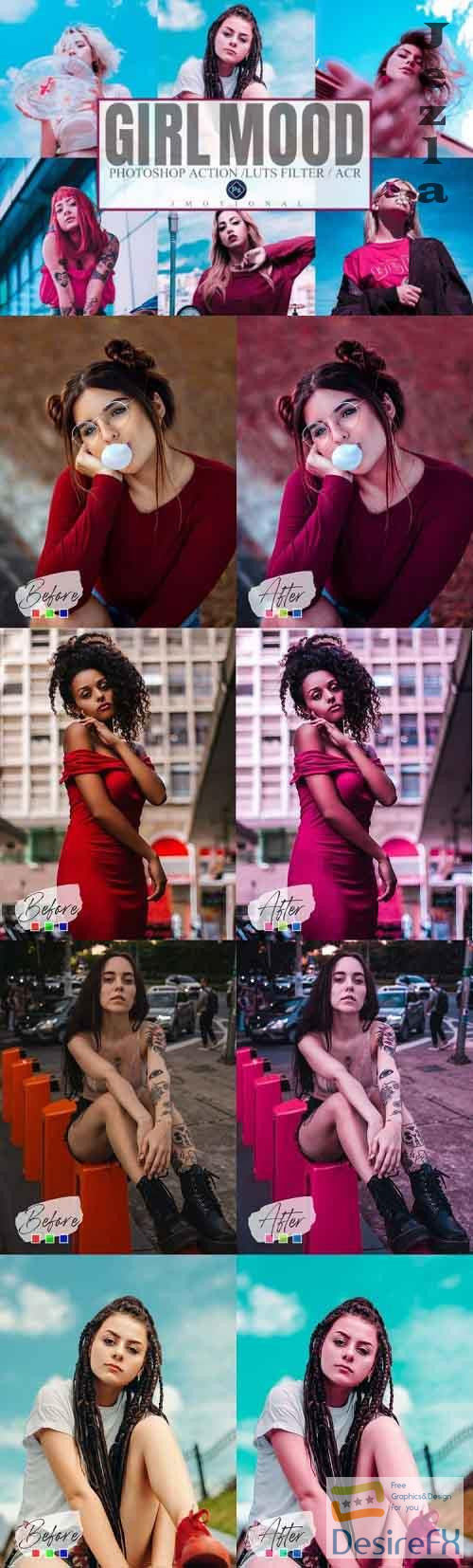 Download Girl Mood Photoshop Actions Acr Lut Presets Desirefx Com