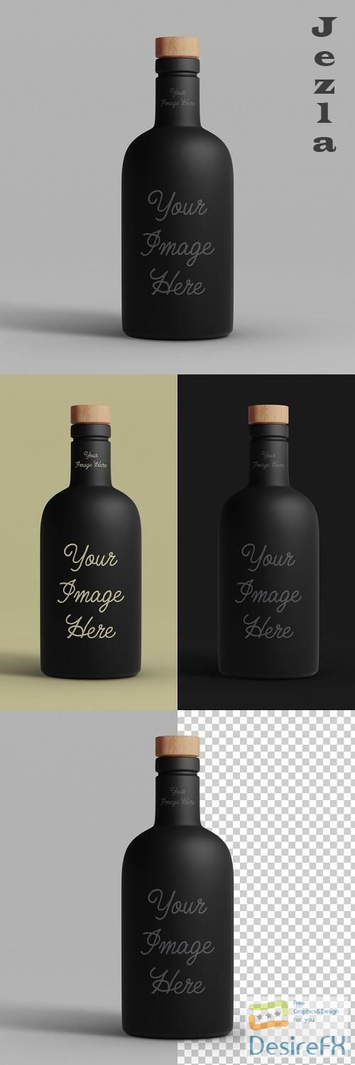 Download Download Black Matte Bottle Mockup 369525629 | DesireFX.COM