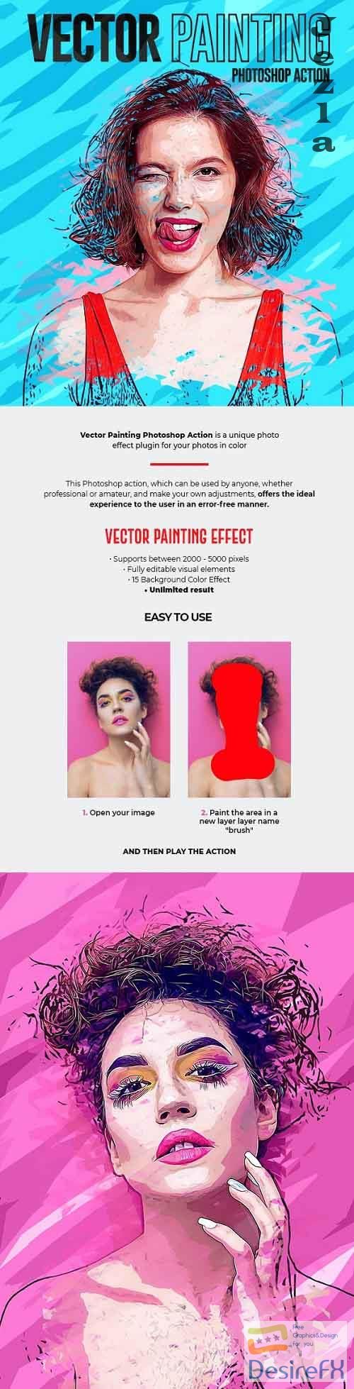 Vector Painting Effect Photoshop Action 26992554