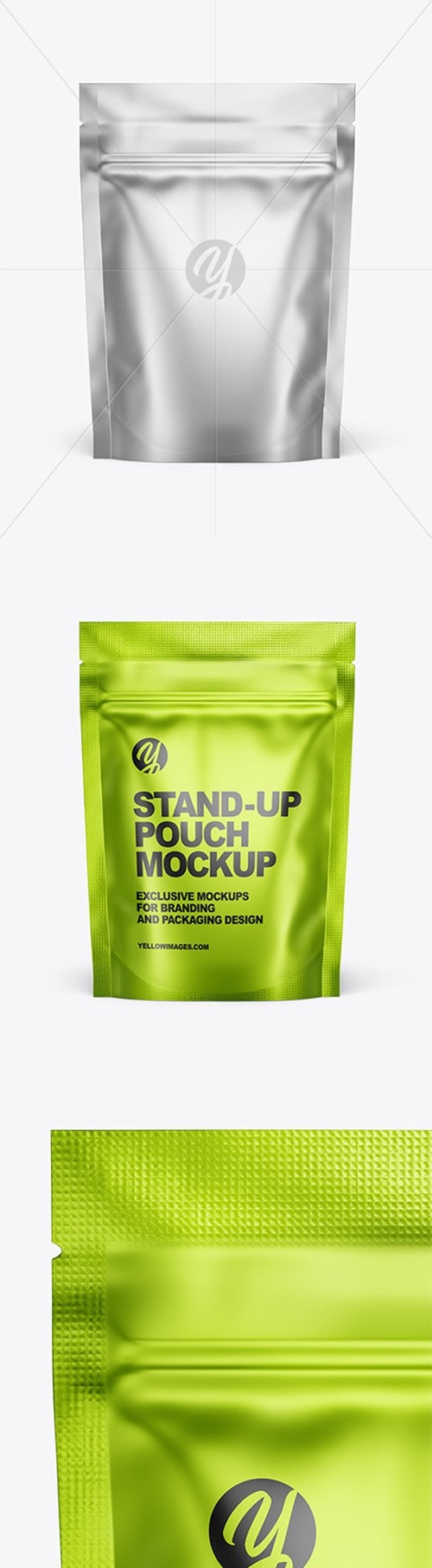 Download Download Metallic Stand-up Pouch Mockup 57563 | DesireFX.COM