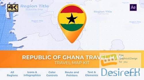 VideoHive - Ghana Map - Republic of Ghana Travel Map 30470306