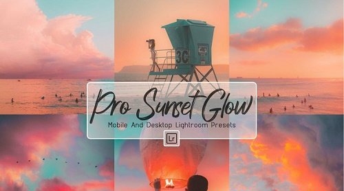 10 Pro Sunset Glow Desktop And Mobile Lightroom Presets - 1244624