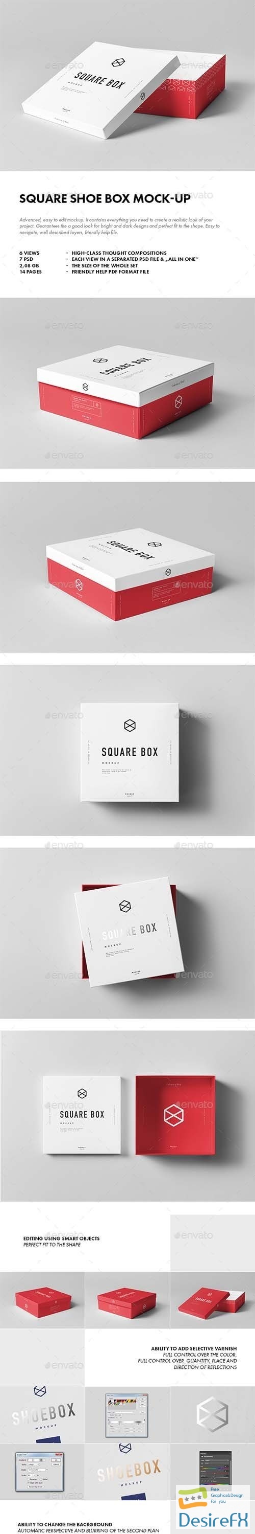 GR - Square Shoe Box Mock-up 19137172