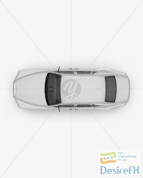 Luxury Car Mockup - Top View 48474