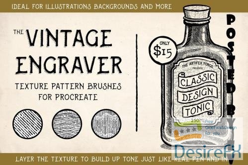 Vintage Engraver - Procreate Brushes - 4624883