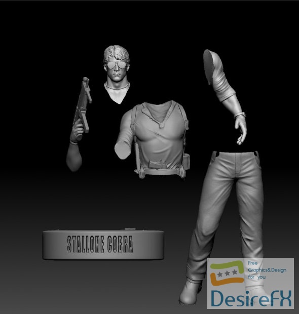 Stallone Cobra 3D Print