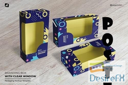 Download Branding Box With Clear Window Mockup Desirefx Com