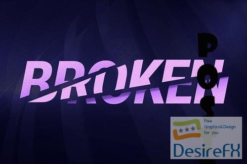 Broken Letters Text Effect - 6995160