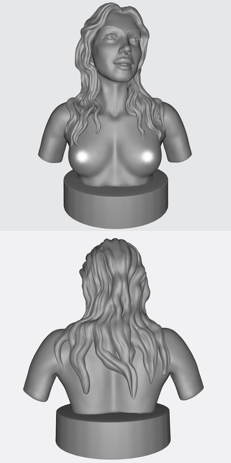 ﻿Joung bust – 3D Print