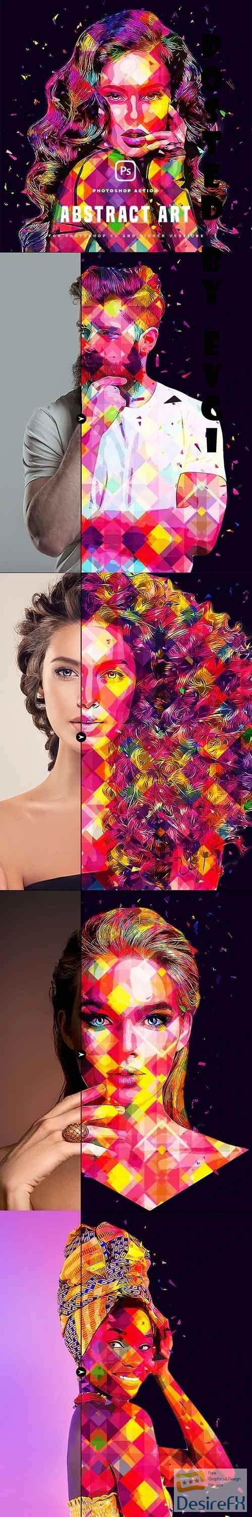 abstract art photoshop action download