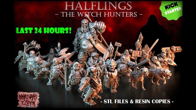﻿Halflings Witch Hunters – 3D Print