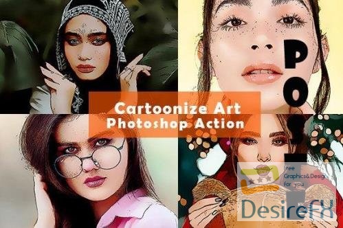 cartoonize photoshop action download