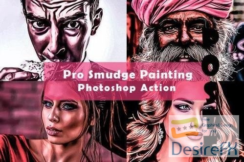 download action smudge painting photoshop