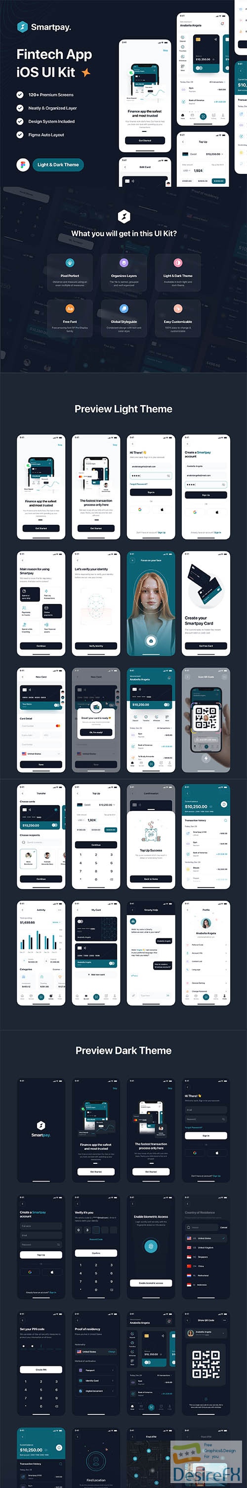 Download Smartpay - Fintech App IOS UI Kit UI8 - DesireFX.COM