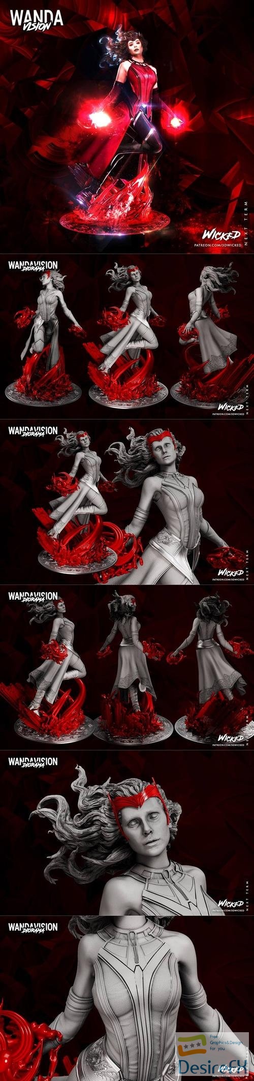 Wicked - Wanda Sculpture – 3D Print