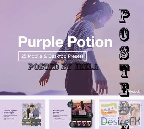 25 Purple Potion Lightroom Presets - 7349320