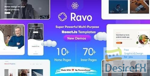 ThemeForest - Ravo - React Multipurpose Creative Template 38433389