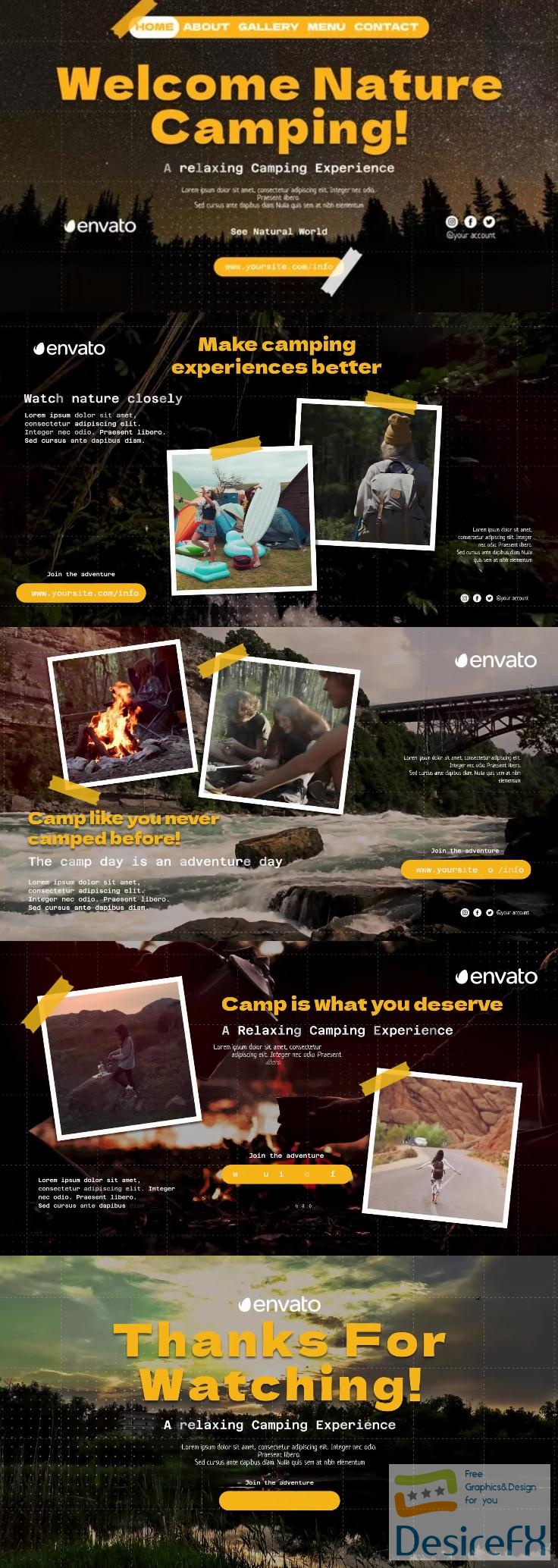 Videohive - Traveling and Camping Slideshow - 38595497