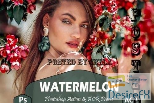10 Watermelon Photoshop Actions And ACR Presets, Crispy - 2009790