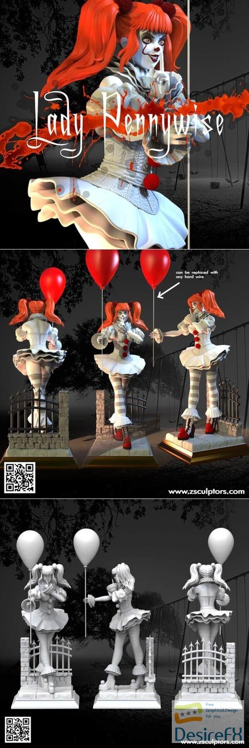 Lady Pennywise – 3D Print