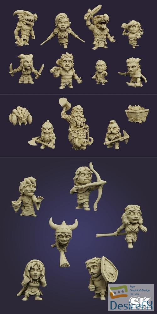 StoneKing Pack – 3D Print